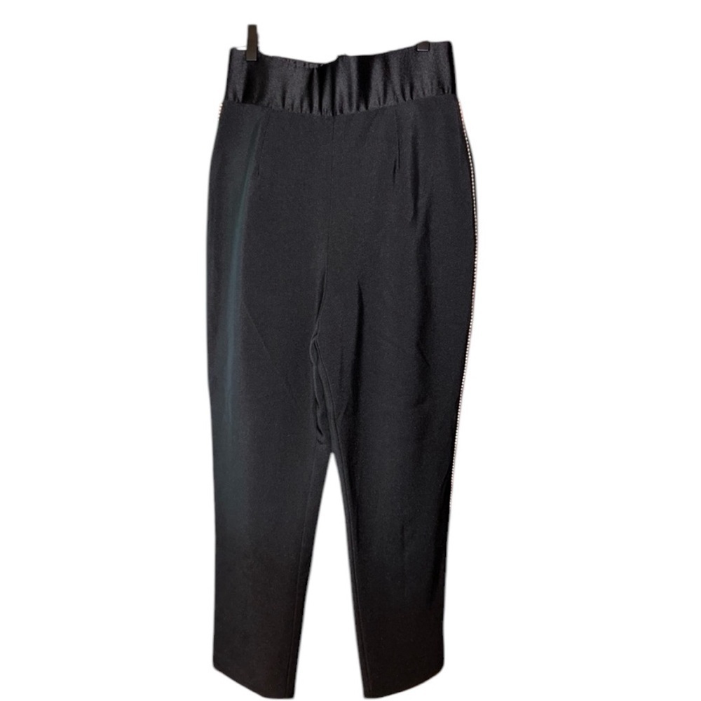 Naked wardrobe pant with rhinestone detail down the sides